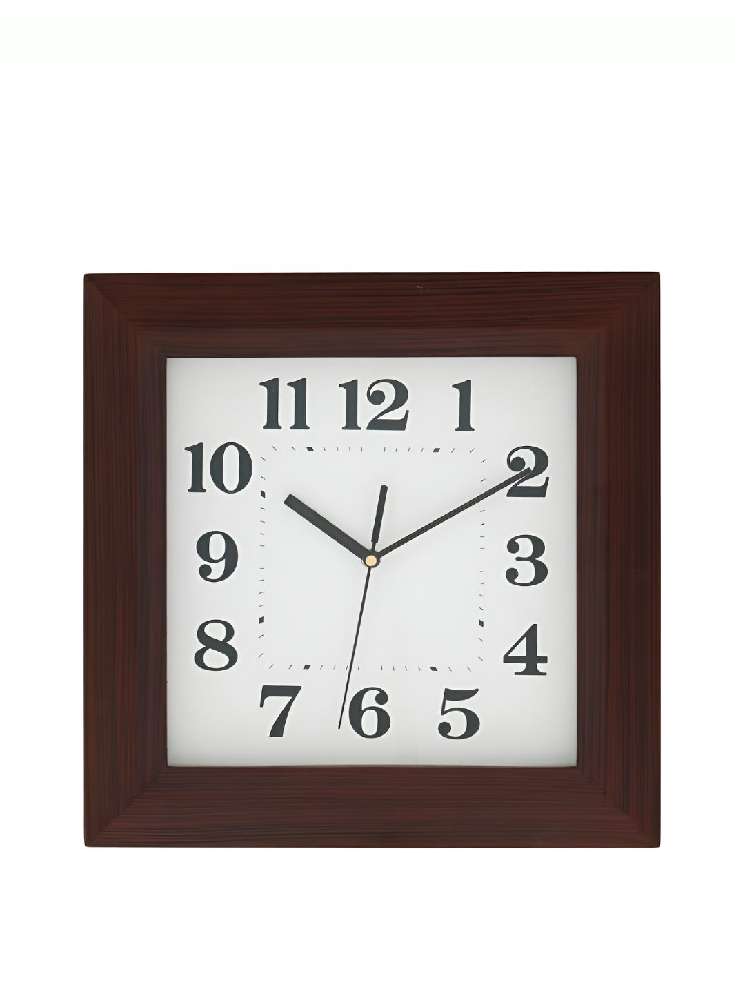 

Heritage India Brown & White Printed Square Contemporary Wall Clock