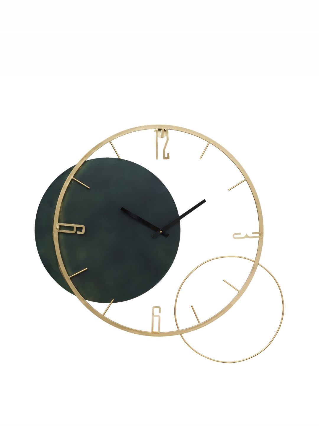 

Heritage India Green and Gold Toned Round Analogue Contemporary Wall Clock
