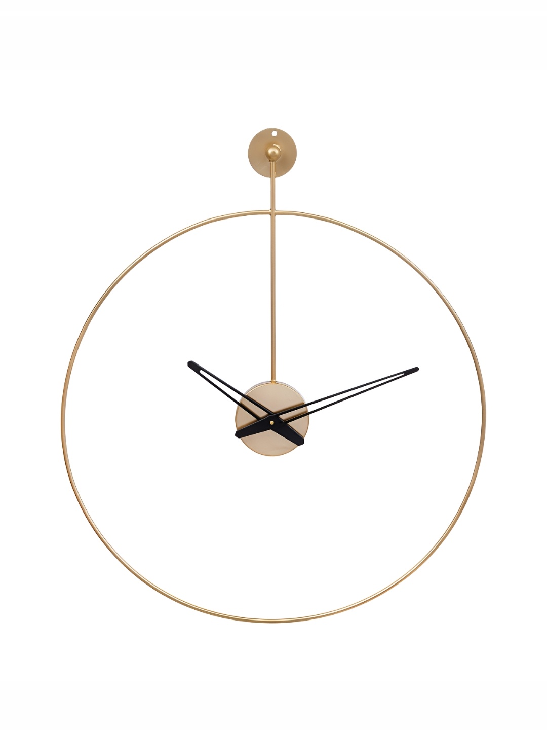 

Heritage India Gold Toned & Black Round Shaped Contemporary Wall Clock