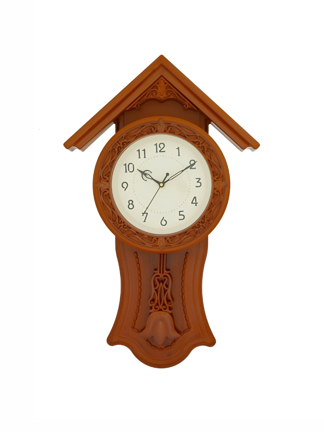 

Heritage India Gold-Toned Brown Contemporary Pendulum Wall Clock