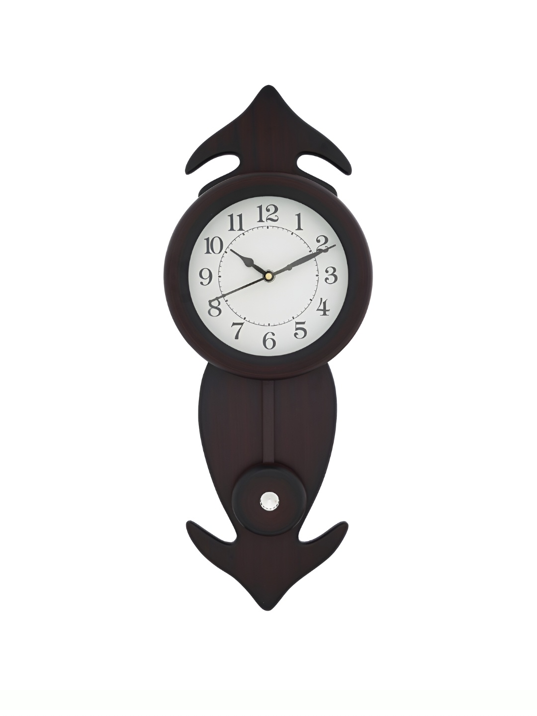 

Heritage India Brown & White Abstract Shaped Contemporary Wall Clock