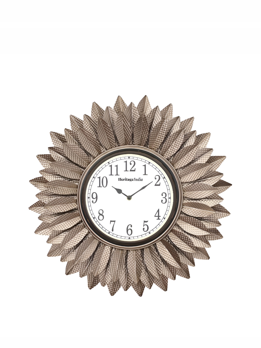 

Heritage India Beige Textured Contemporary Analogue Wall Clock