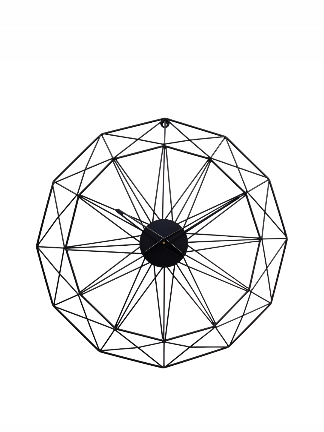 

Heritage India Black Textured Geometric Contemporary Wall Clock