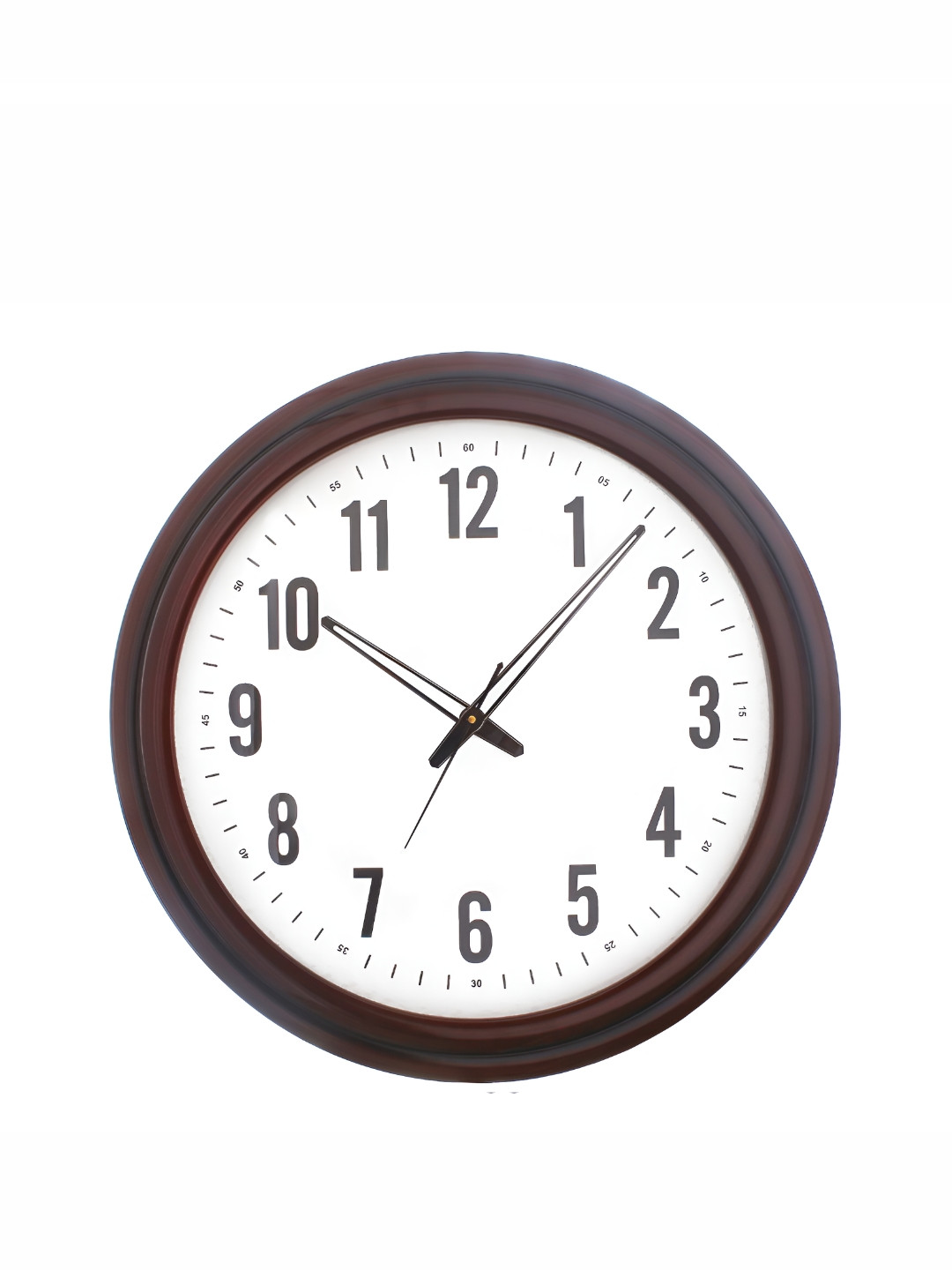 

Heritage India Brown & White Analogue Contemporary Rounded Wooden Wall Clock