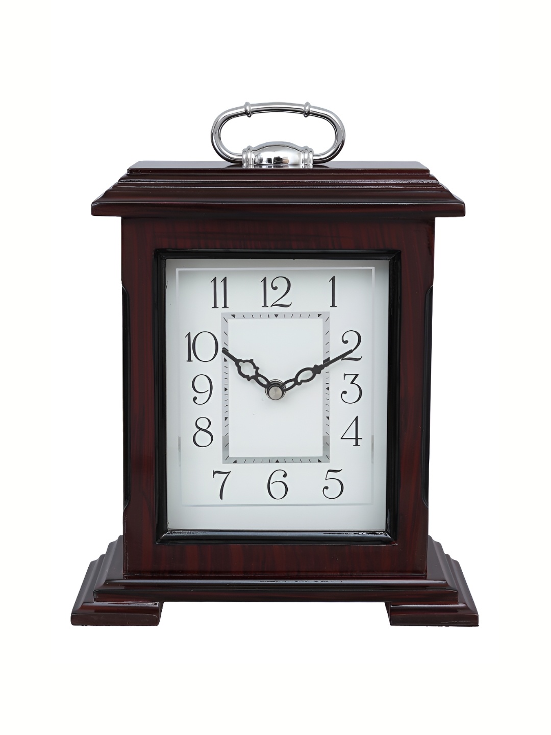 

Heritage India Brown and White Rectangle Analogue Contemporary Table Clock