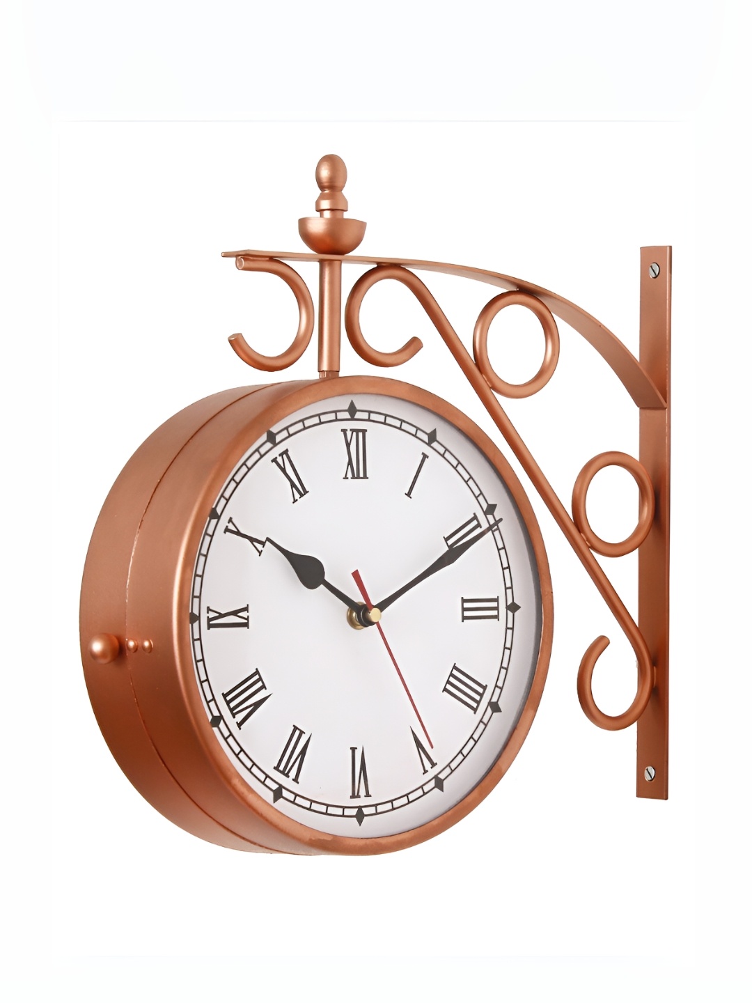 

Heritage India Copper Toned & White Printed Round Contemporary Wall Clock