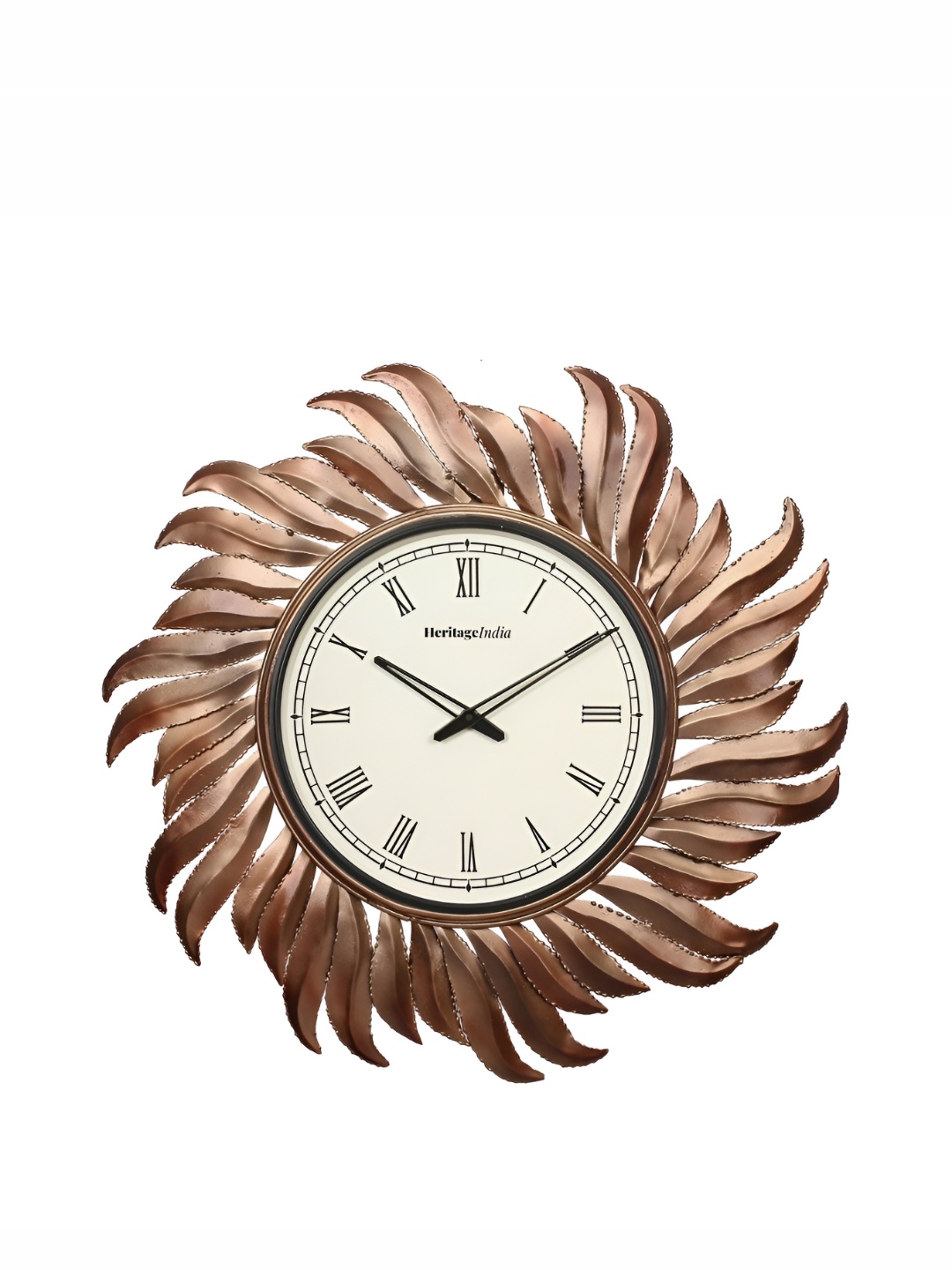 

Heritage India Copper Toned Round Traditional Wall Clock
