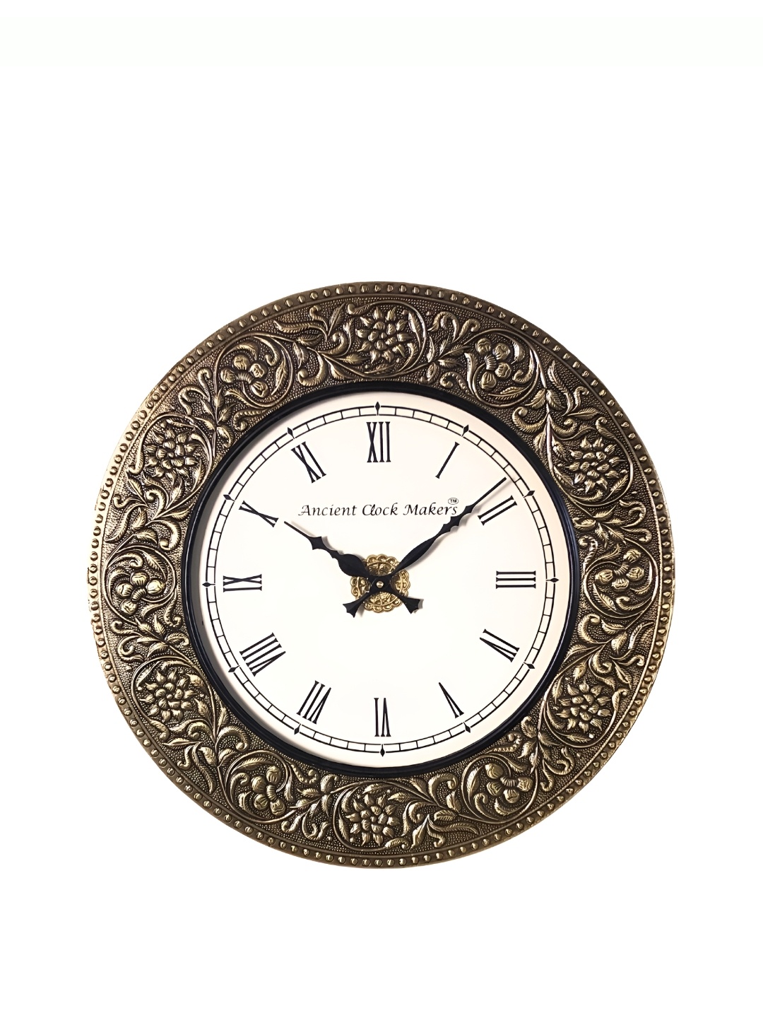 

Heritage India Gold-Toned Contemporary Wall Clock