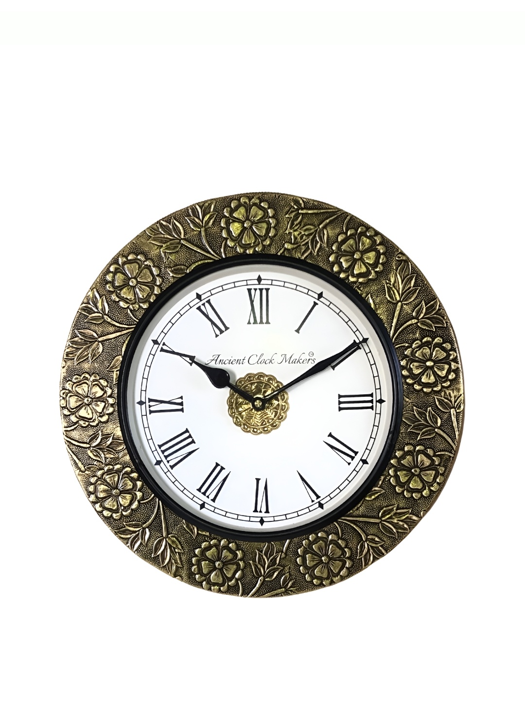

Heritage India Gold Toned Round Traditional Wall Clock