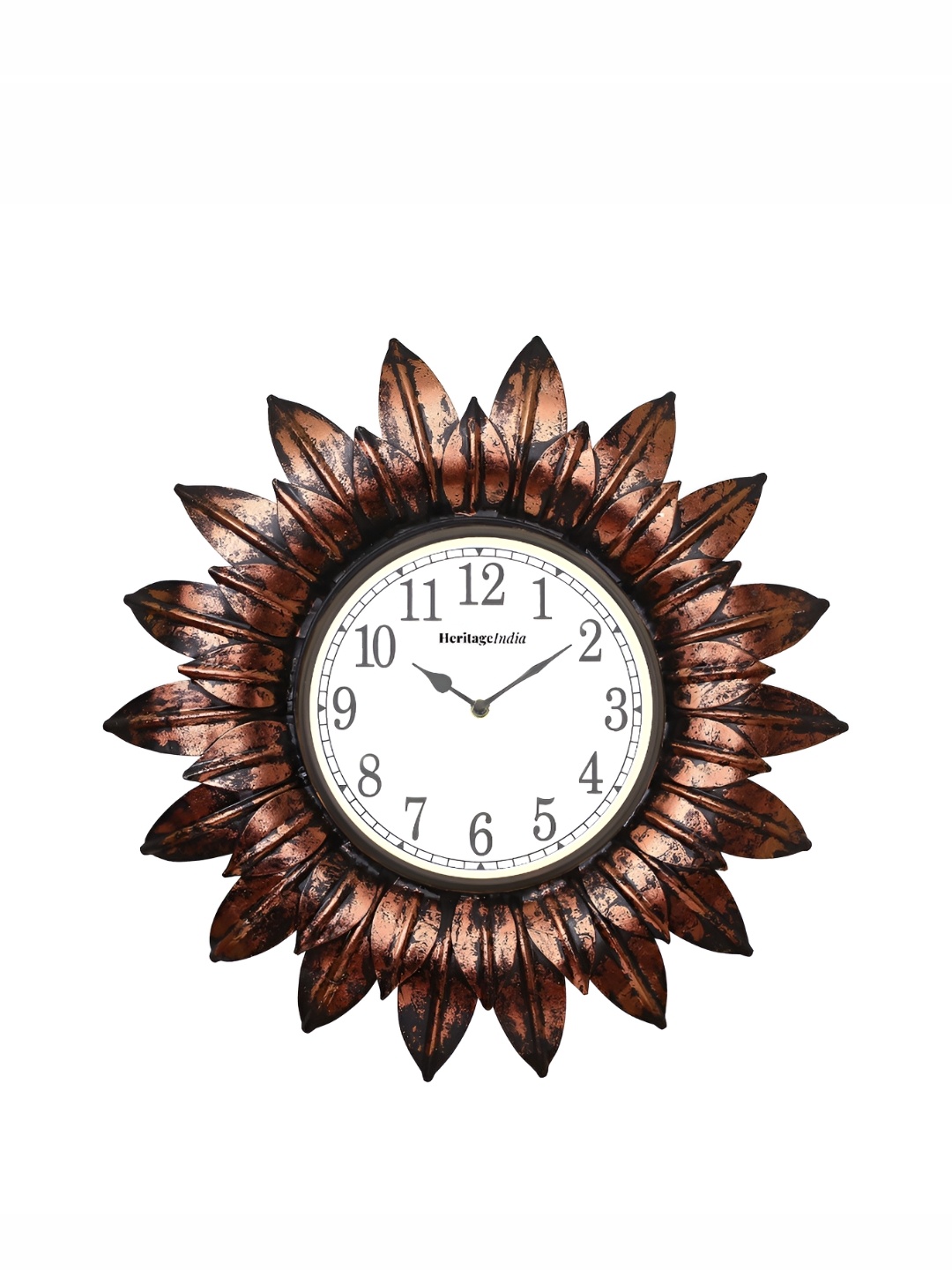 

Heritage India Copper Toned Round Traditional Wall Clock