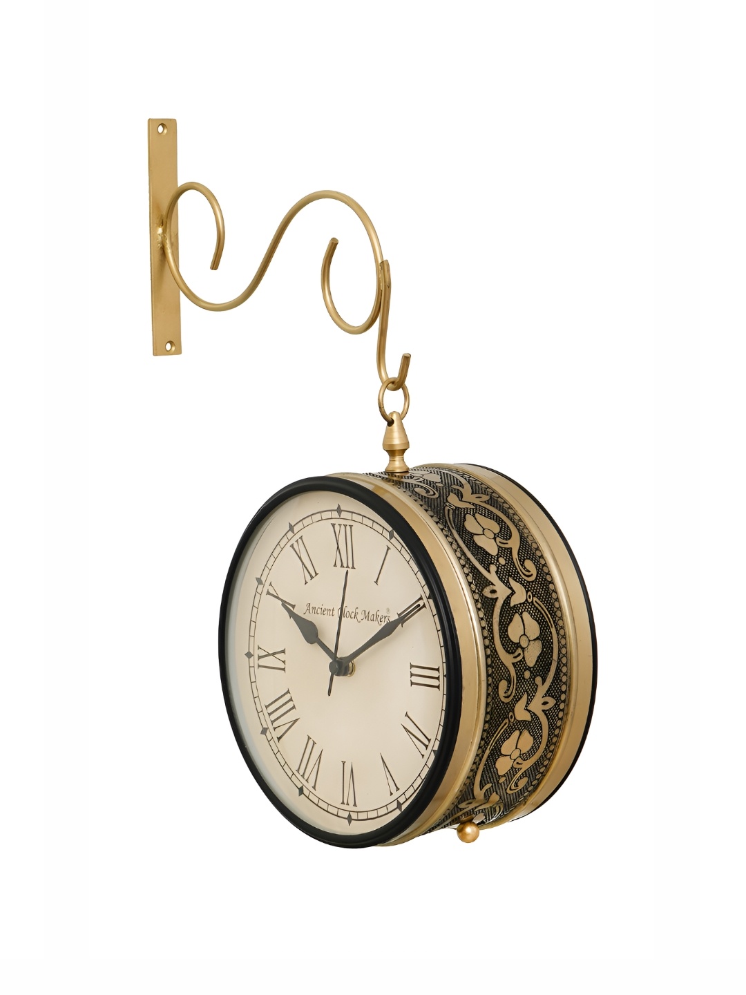 

Heritage India Gold-Toned Contemporary Wall Clock