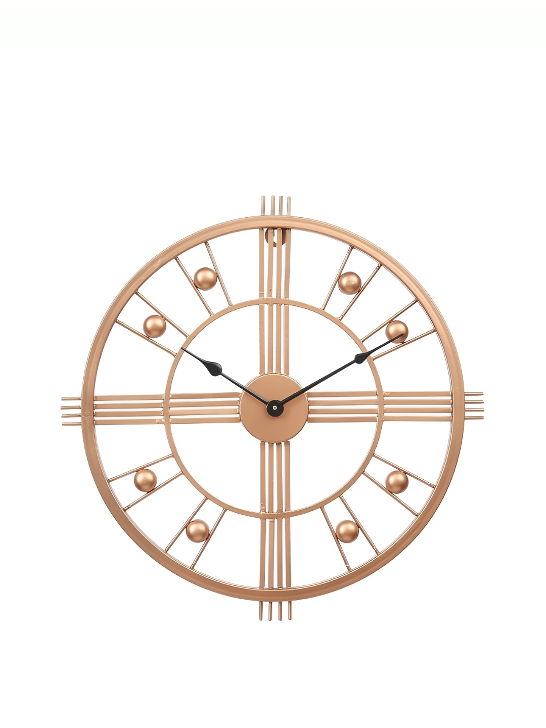 

Heritage India Copper Toned and Black Round Analogue Contemporary Wall Clock