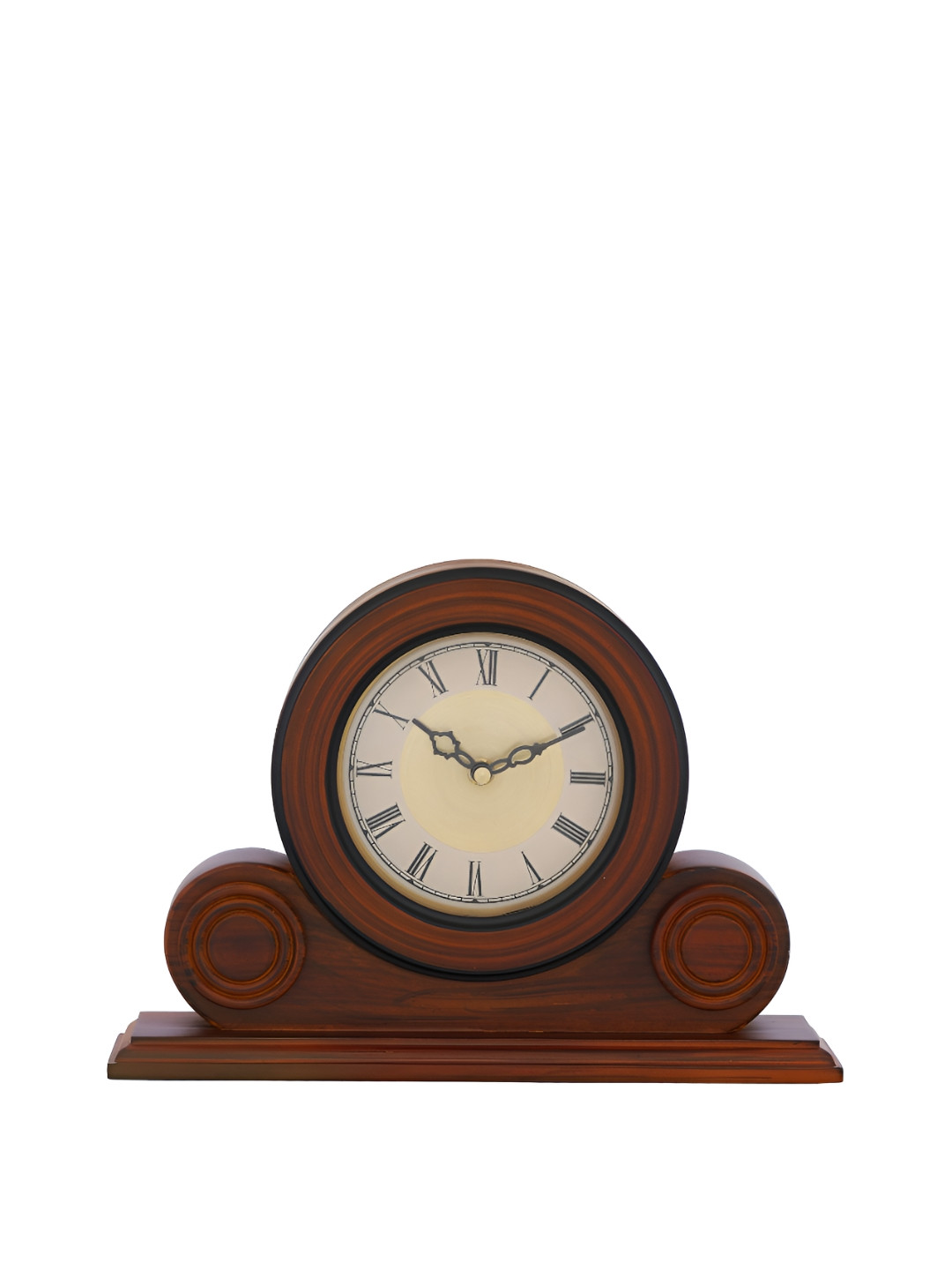 

Heritage India Brown & Beige Traditional Analogue Table Clock