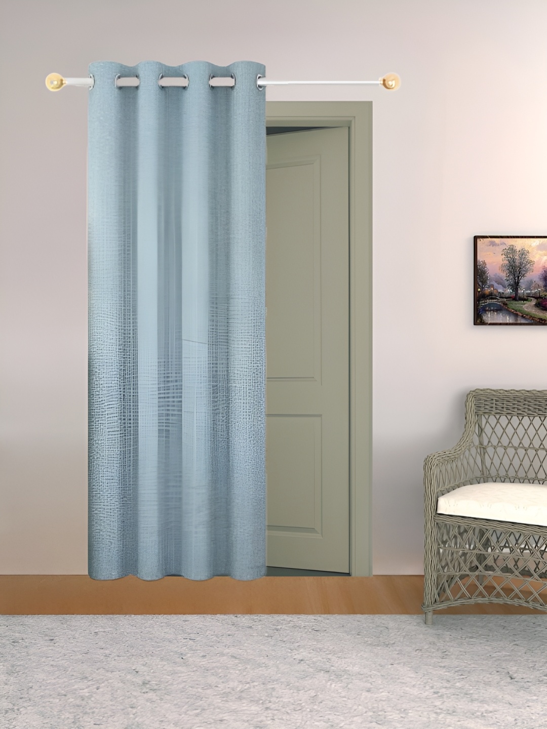

THE CONVERSION Blue Room Darkening Long Door Curtain