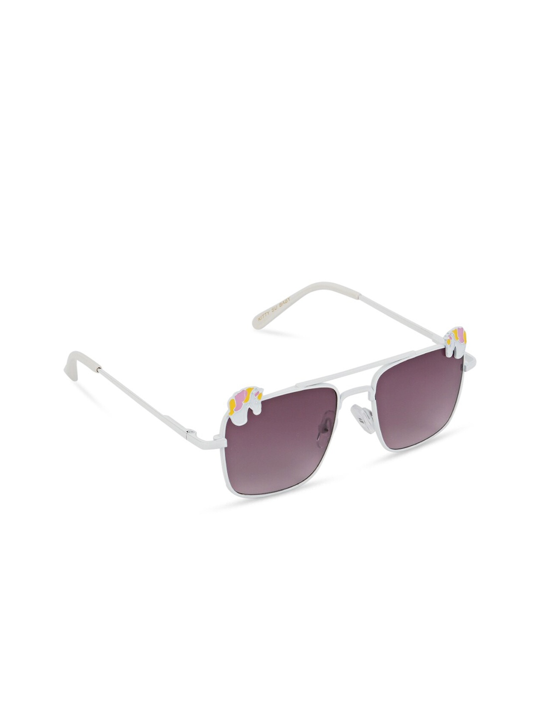 

DukieKooky Kids Square Sunglasses with UV Protected Lens DKSG425E, Purple