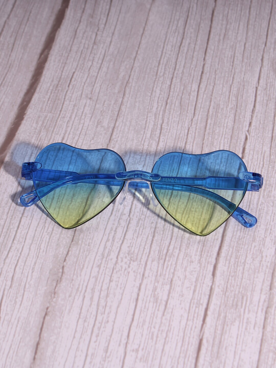 

DukieKooky Kids Heart Shape Sunglasses With UV Protected Lens DKSG431C, Blue