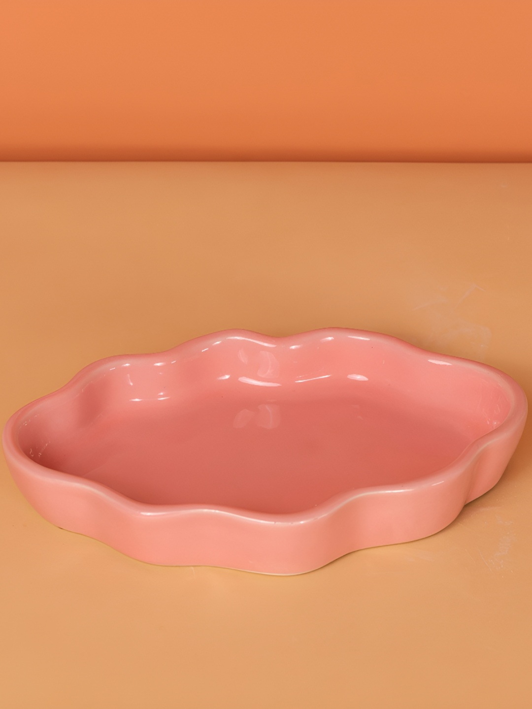 

The Orby House Pink Ceramic Glossy Plate