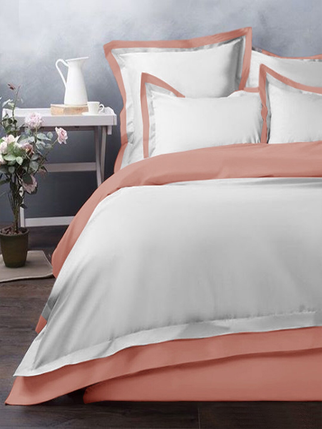 THE WHITE MOSS Coral Heavy Winter 150 GSM Single Bed Comforter With Pillow Cover