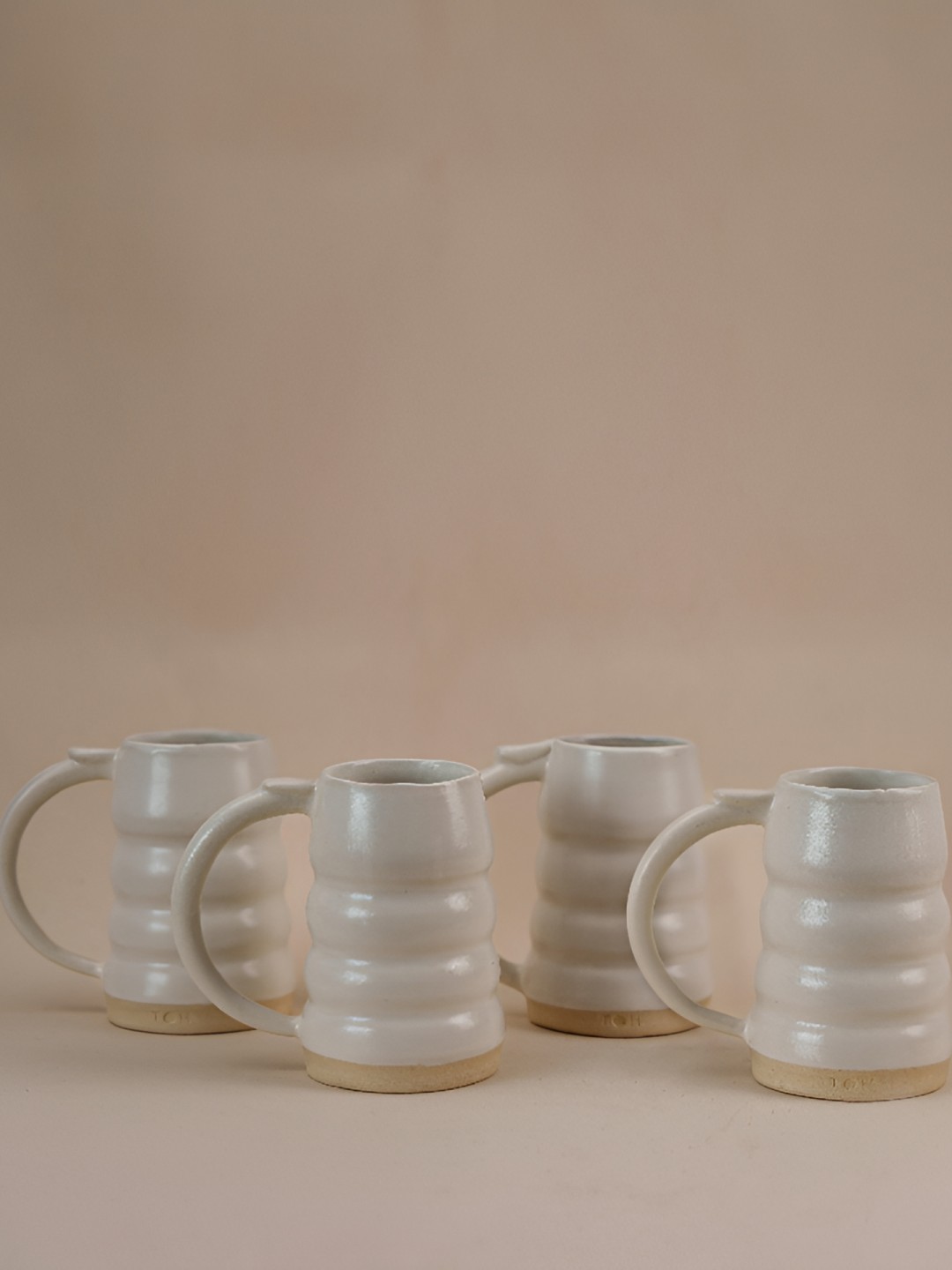 

The Orby House White Ceramic Matte Finished Beer Mug