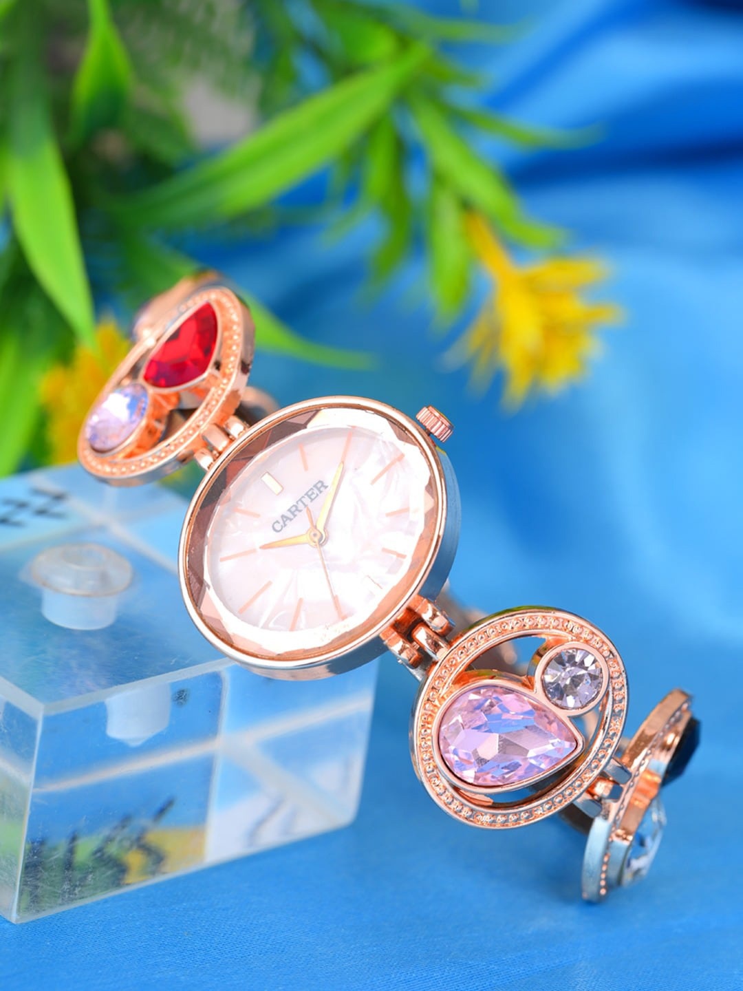 

Sandy D Carter Women Straps Analogue Watch Sandy D Carter-117-RG, Rose gold
