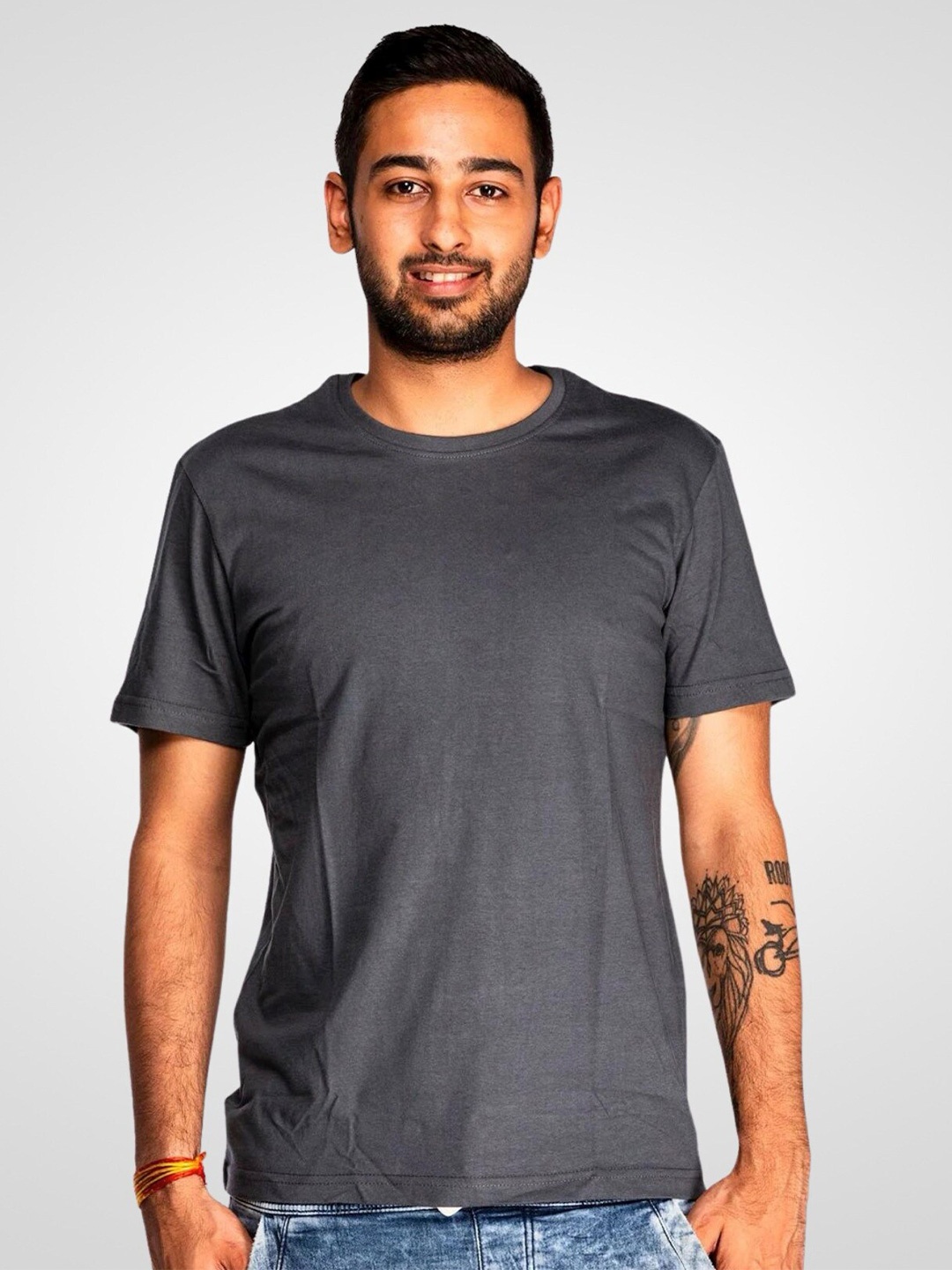 

WANDERLOOMS Cotton Fusion T-shirt, Grey