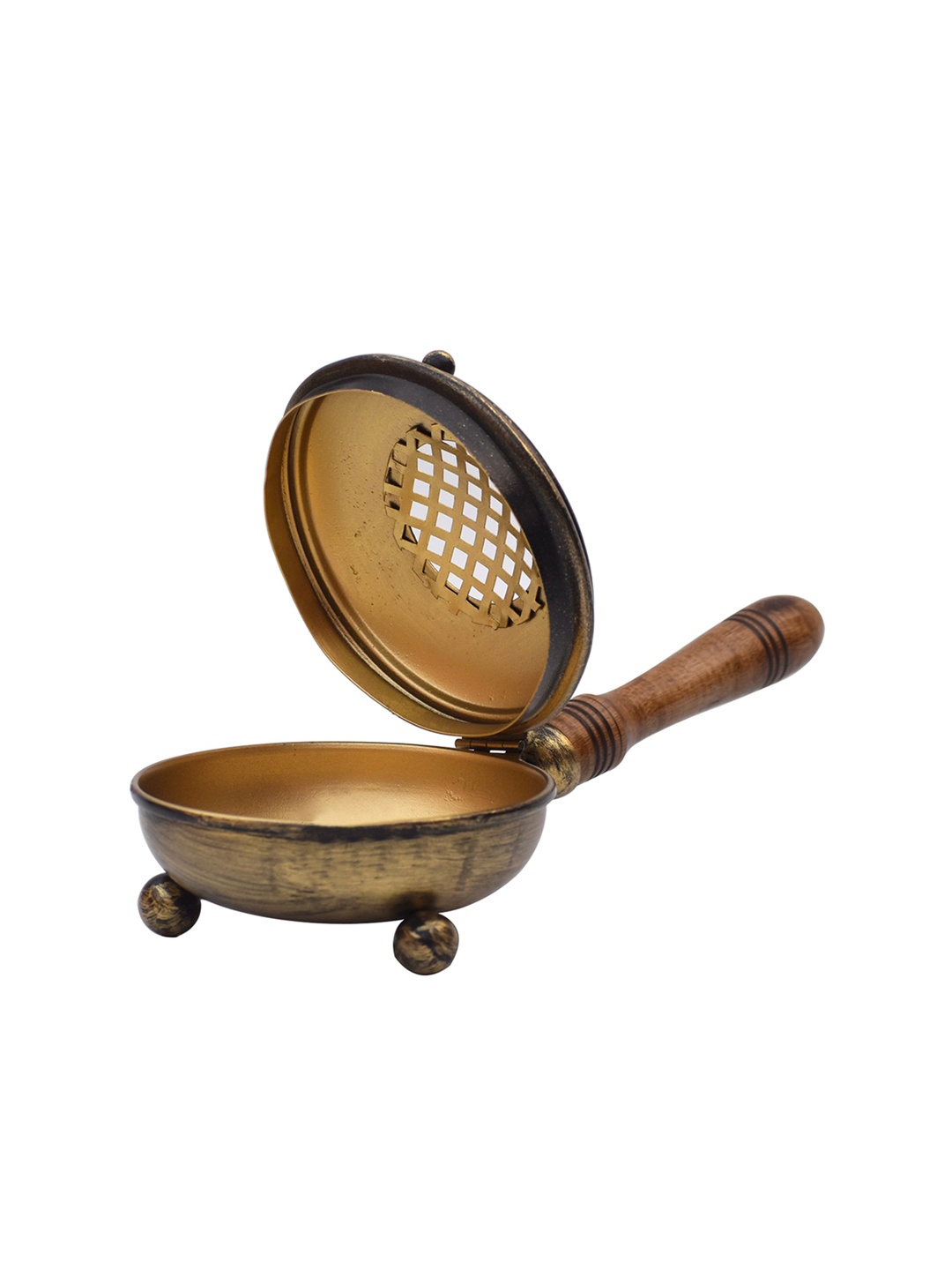 

DSH Crafting Your Curiosity Gold Brown Brass Doop Dani with Wooden Handle