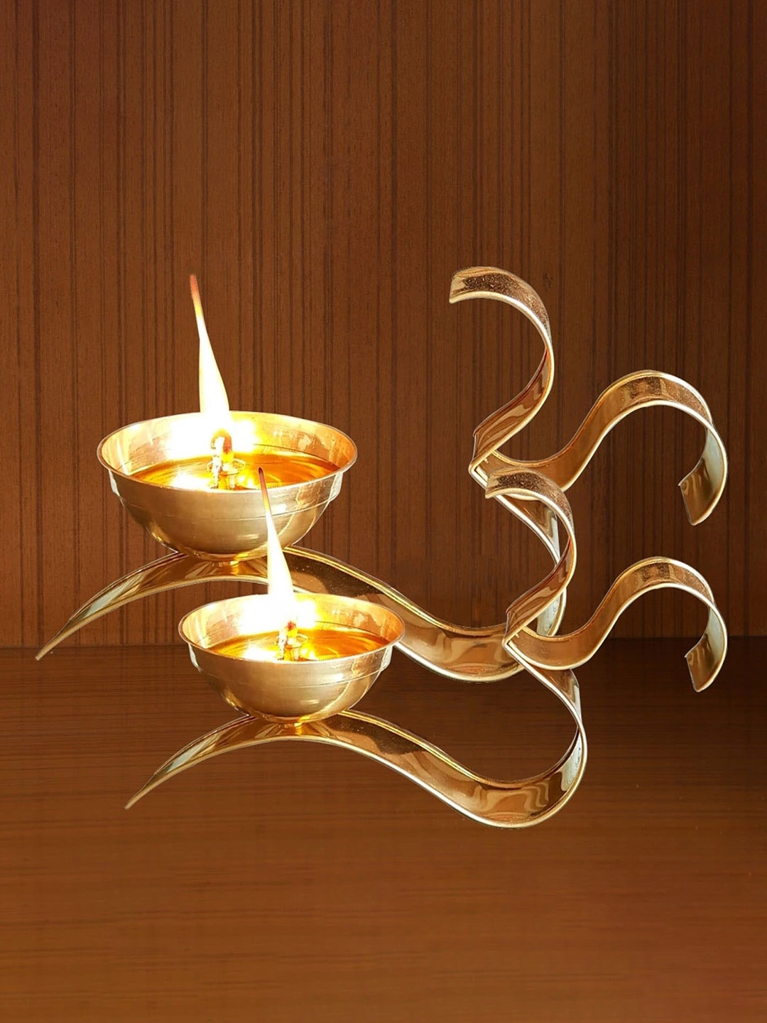 

DSH Crafting Your Curiosity 2 Pieces Gold Brass Om Diya