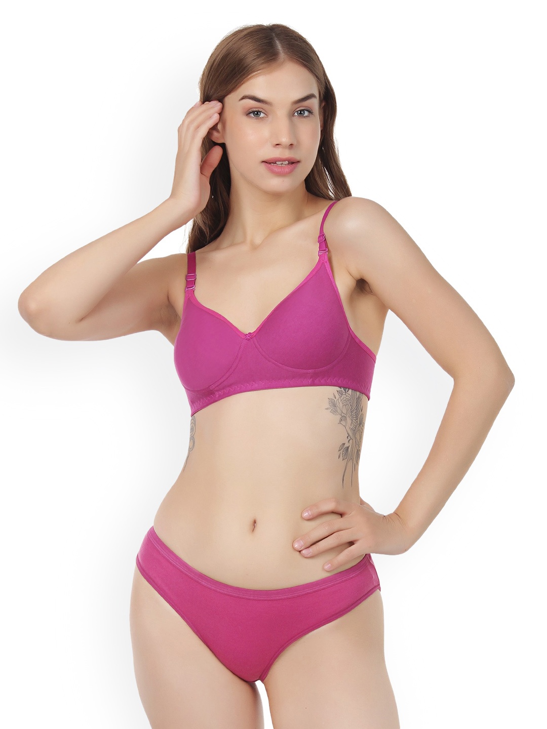 

Liigne Non Padded Everyday Lingerie Set VC0436PBP, Purple
