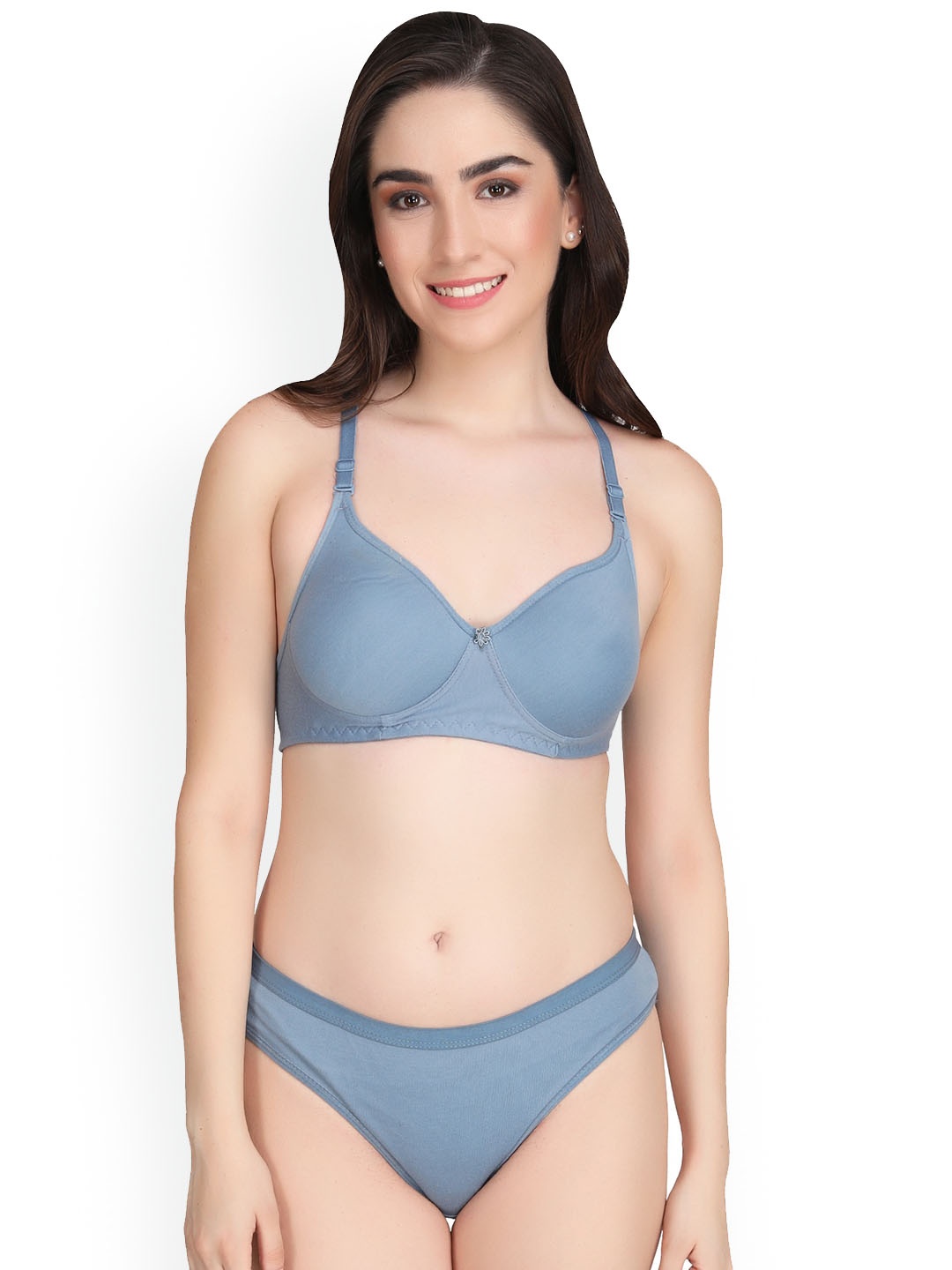 

Liigne Non Padded Lingerie Set, Grey