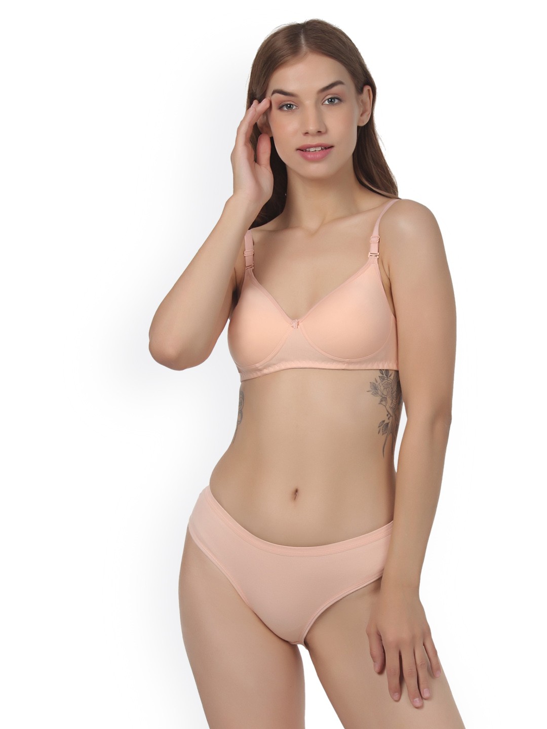 

Liigne Non-Padded Lingerie Set, Beige