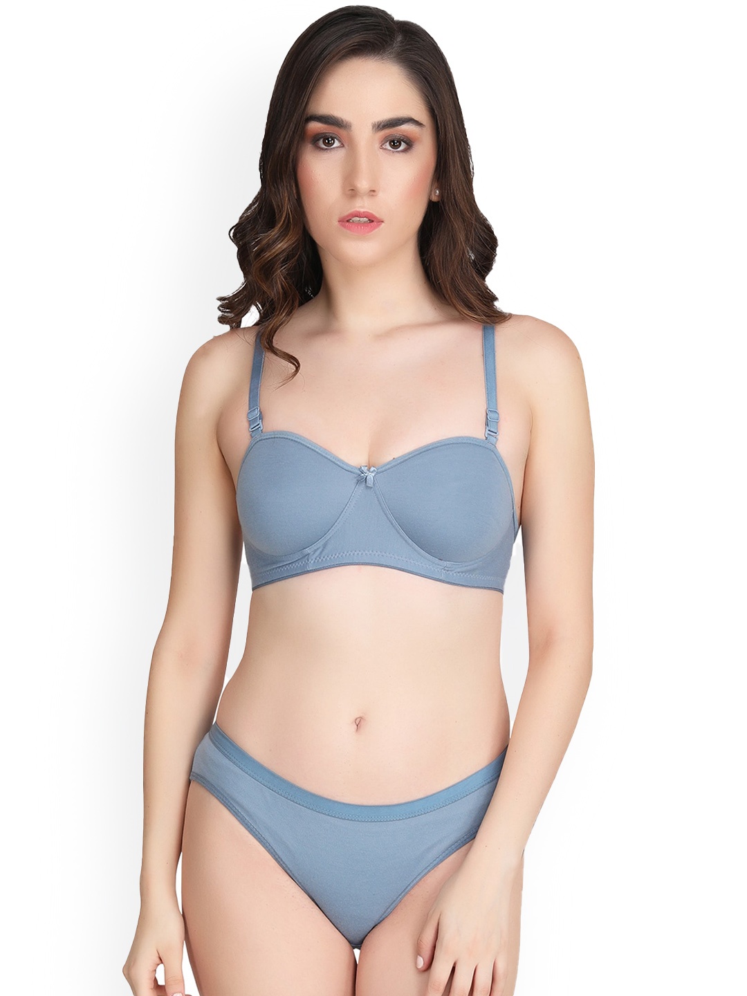 

Liigne Padded Lingerie Set, Grey