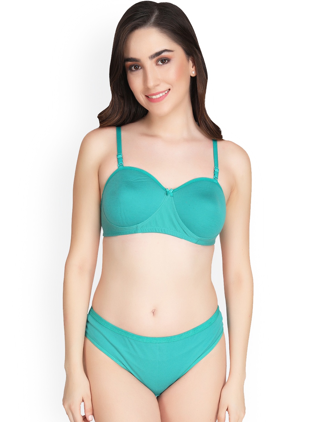 

Liigne Lightly Padded Lingerie Set, Green