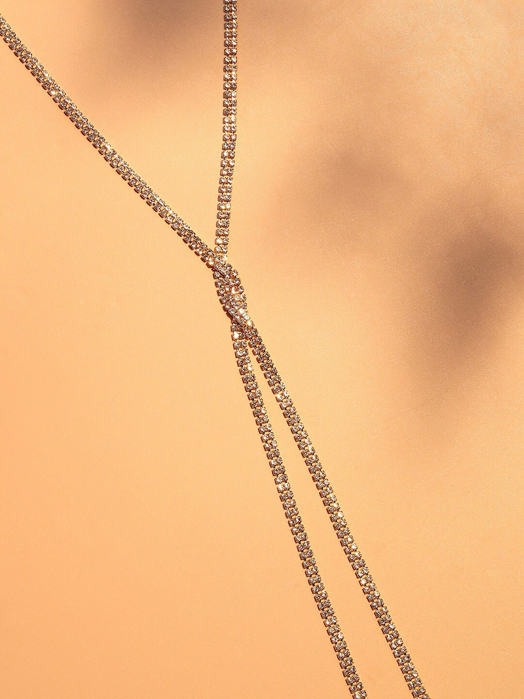 

SOHI Artificial Stones Studded Necklace, Gold