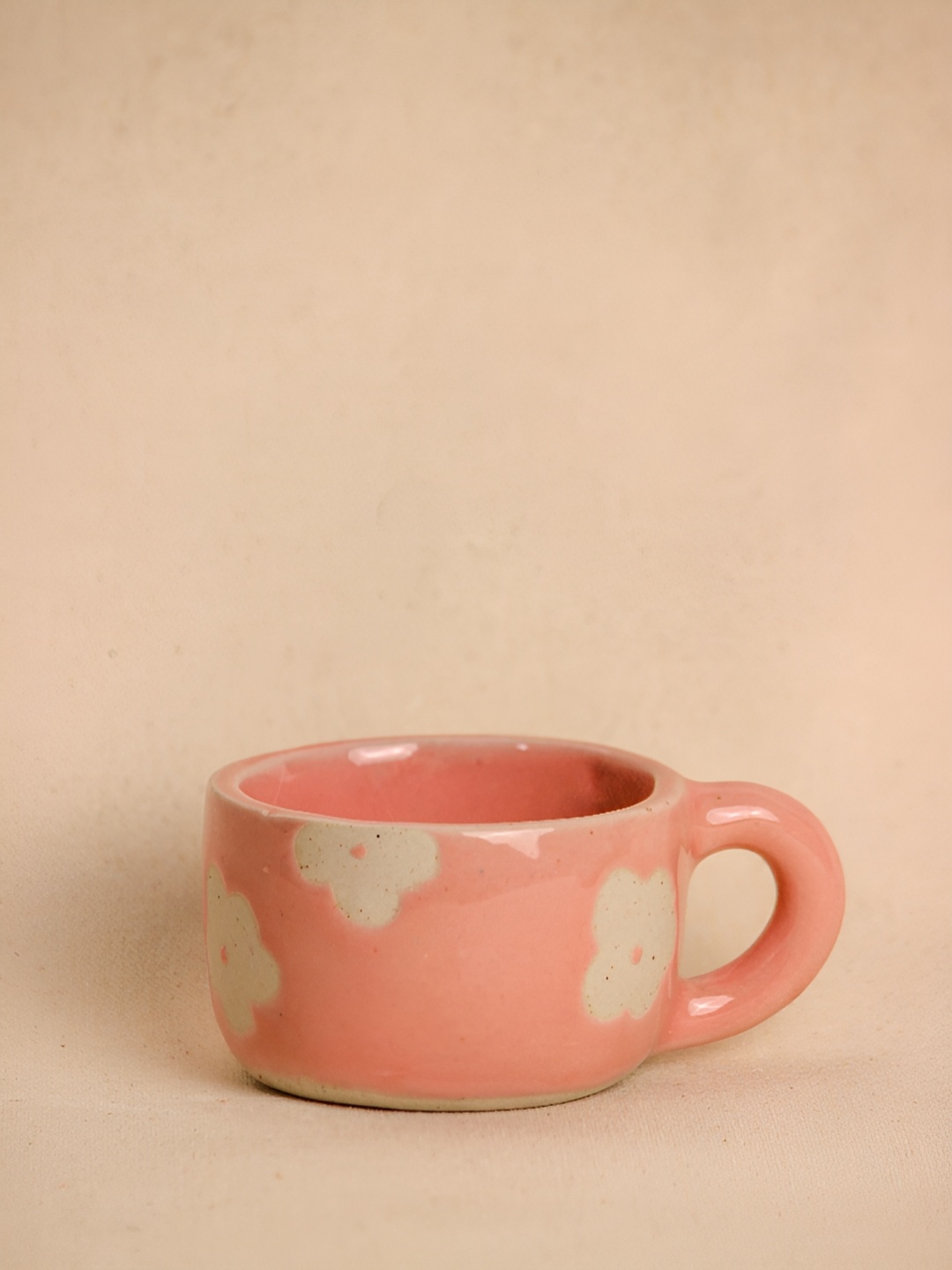 

The Orby House Pink Textured Ceramic Glossy Mug