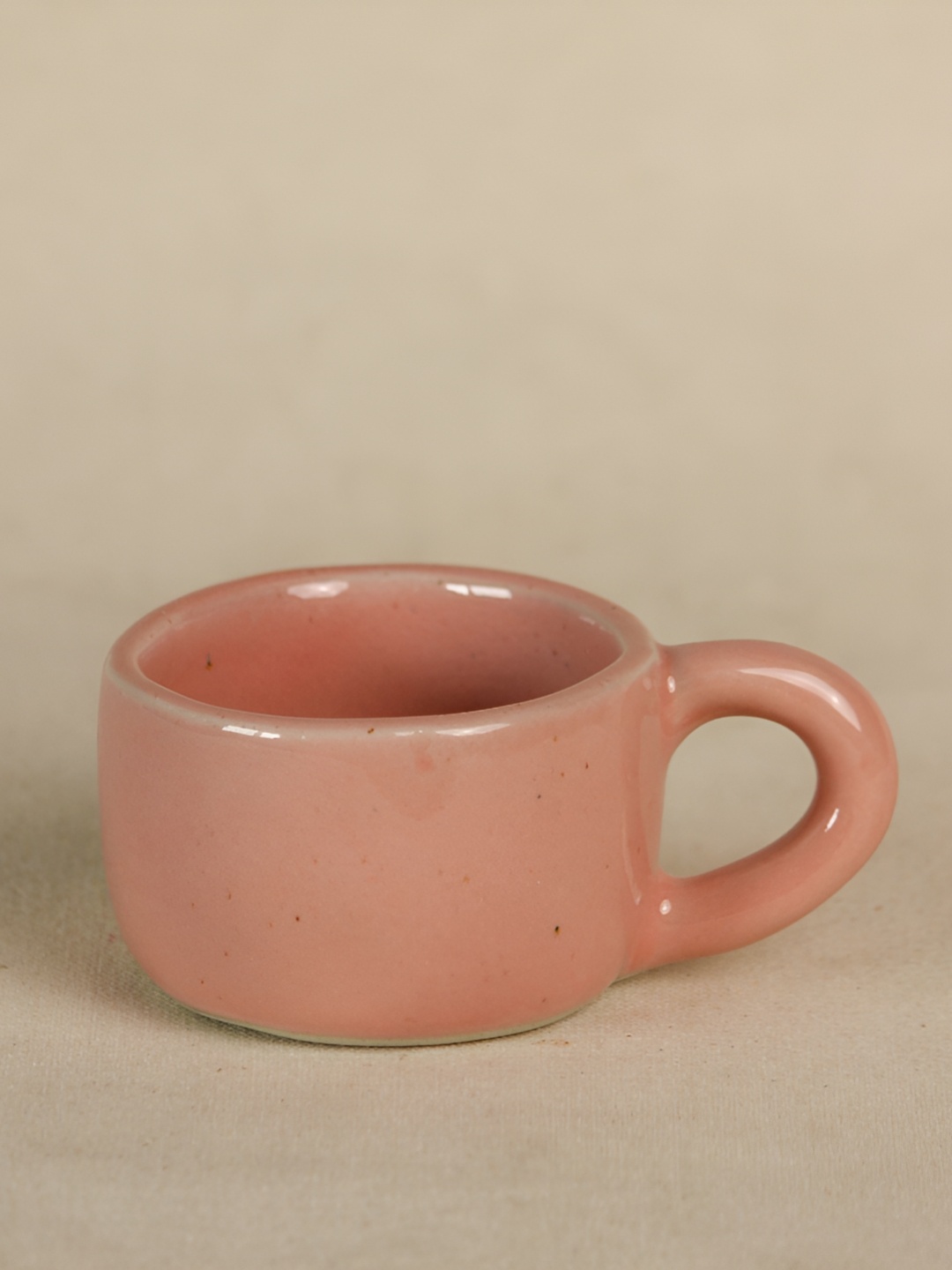 

The Orby House Pink Textured Ceramic Glossy Mug 100ml