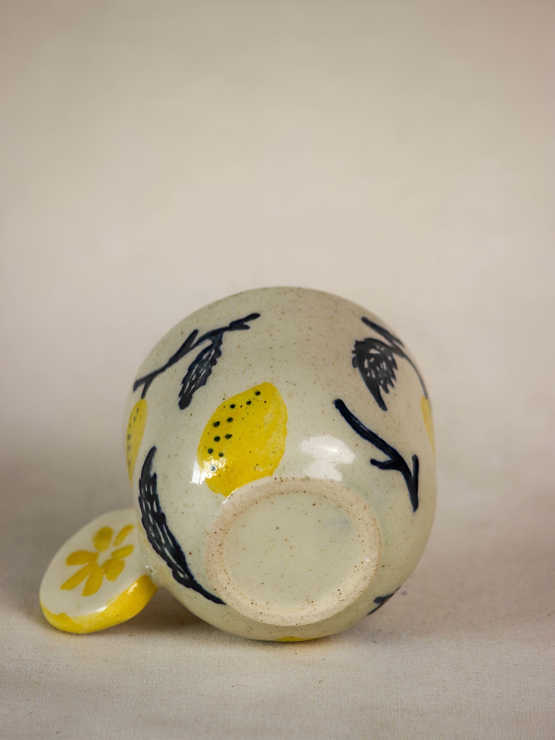 

The Orby House Beige & Yellow 2 Pieces Handcrafted Ceramic Cups 200ml