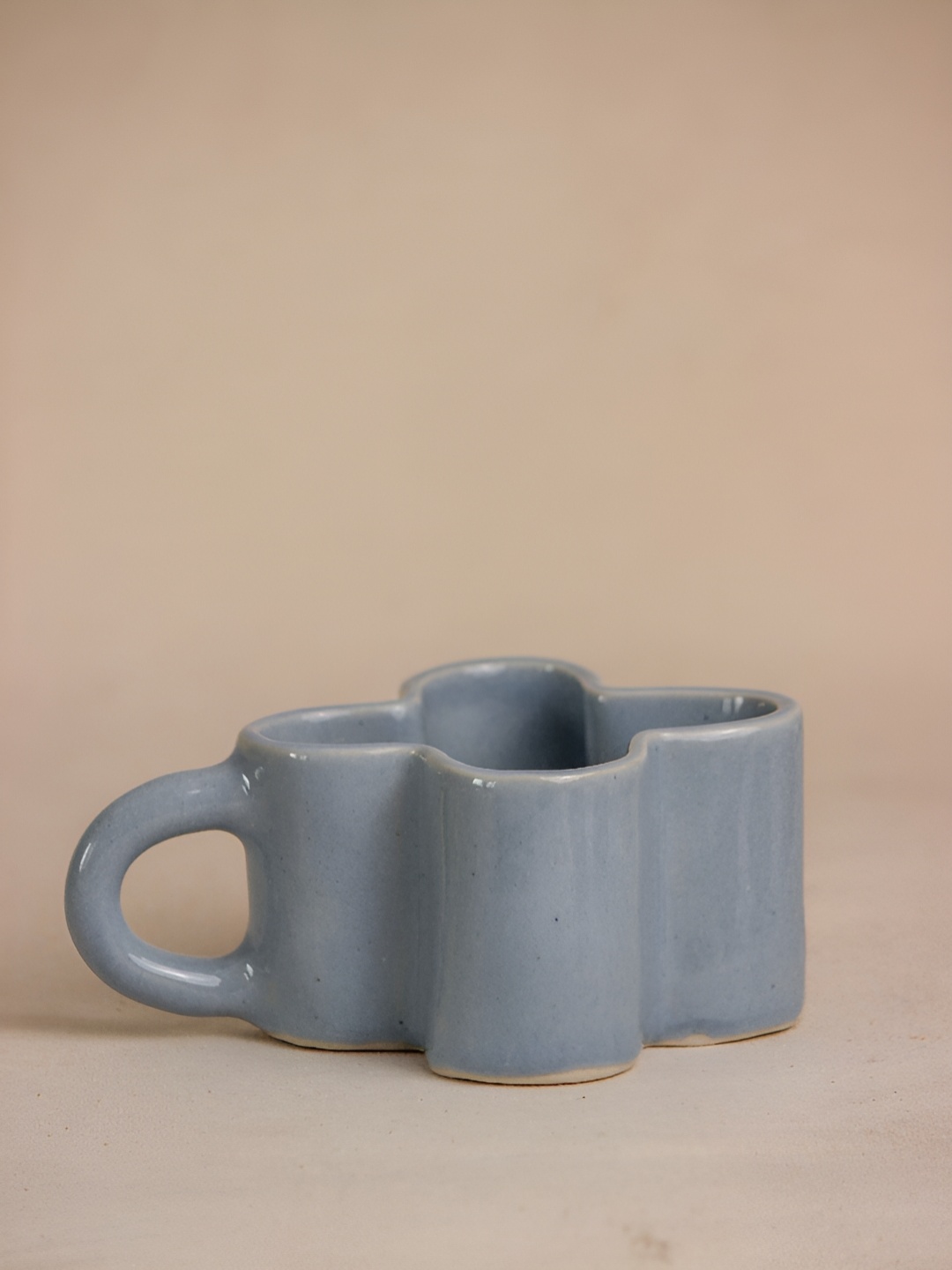

The Orby House Blue Textured Ceramic Glossy Mug