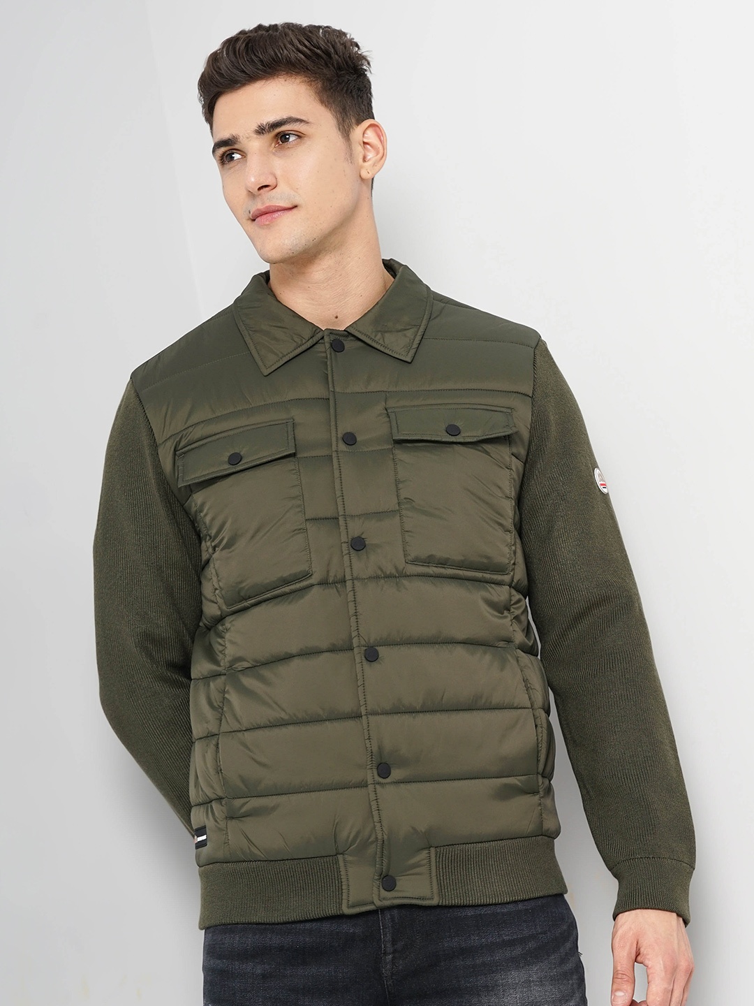 

Celio Chamonix Spread-Collar Cotton Tailored Jacket, Olive