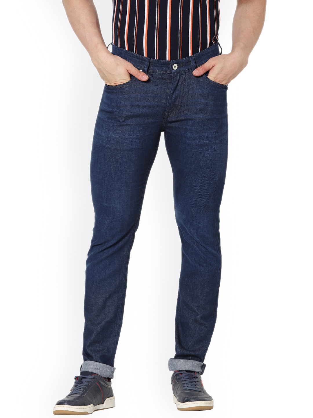 

Celio Men Slim Fit Regular Fit Clean Look Cotton Jeans, Grey