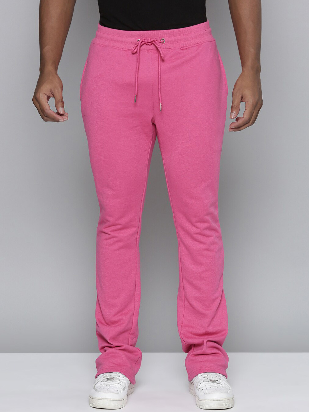 

WAIMEA Men Cotton Track Pants, Pink