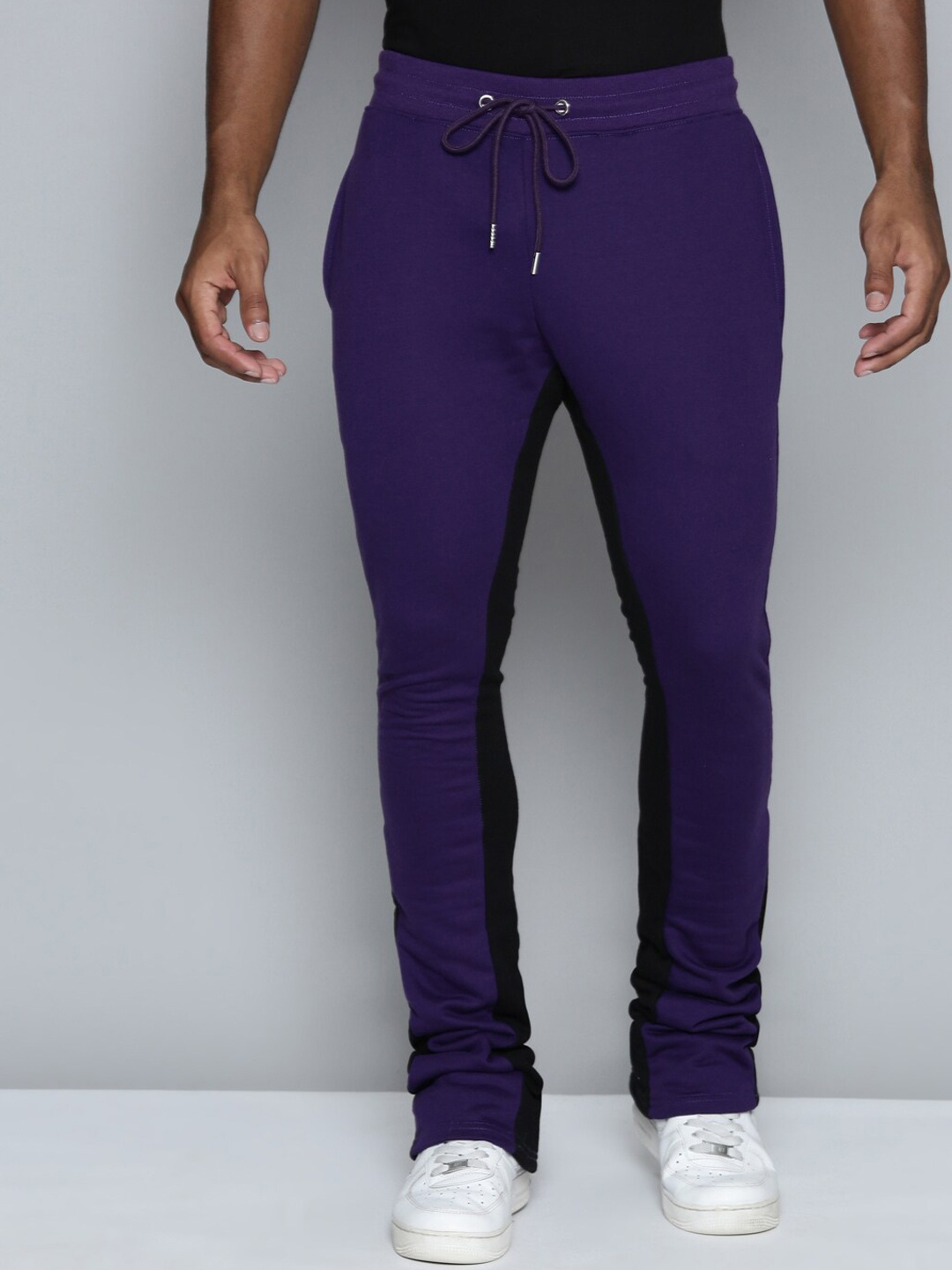 

WAIMEA Men Bootcut Fit Mid Rise Track Pants, Purple