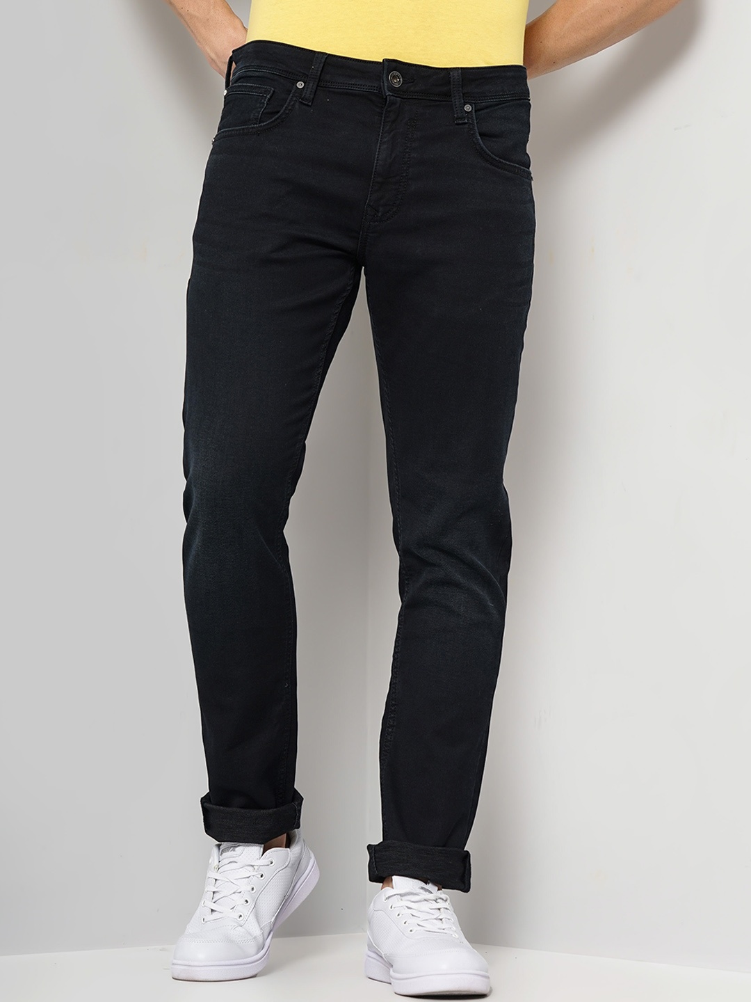 

Celio Men Jean Mid Rise Slim Fit Jeans, Black