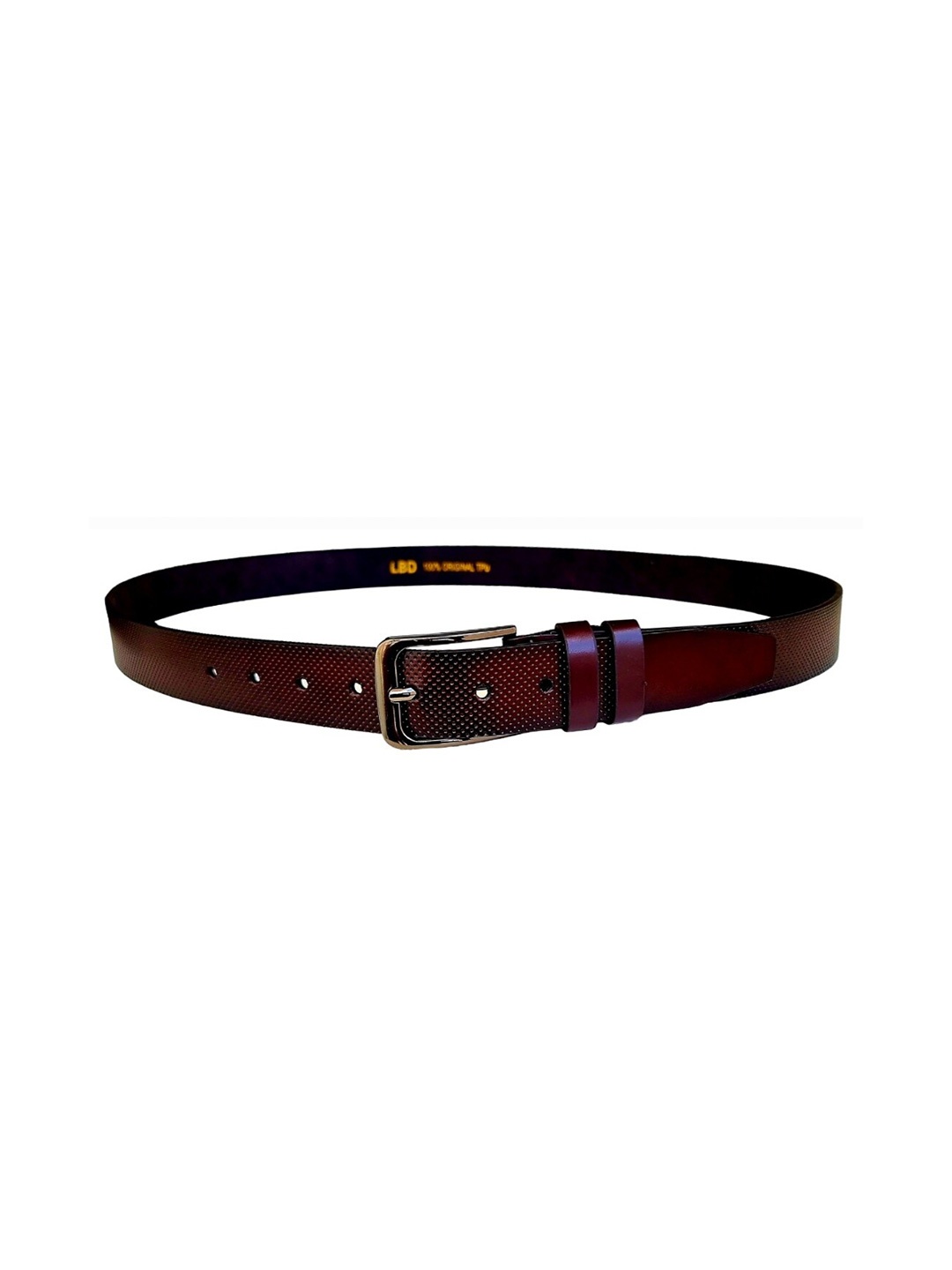 

Ultimo Men Textured Wide Belt, Brown