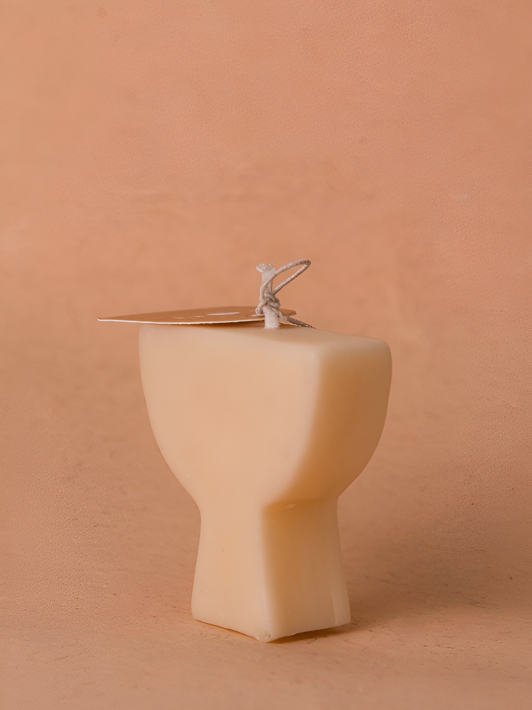 

The Orby House Beige Abstract Shape Pillar Candle