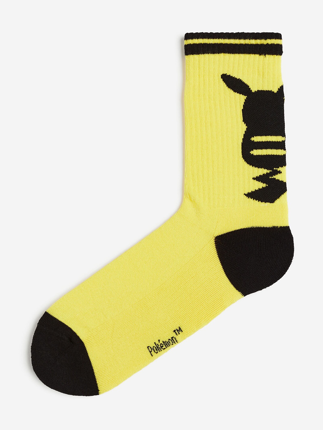 

H&M Men Motif-Detail Socks, Yellow