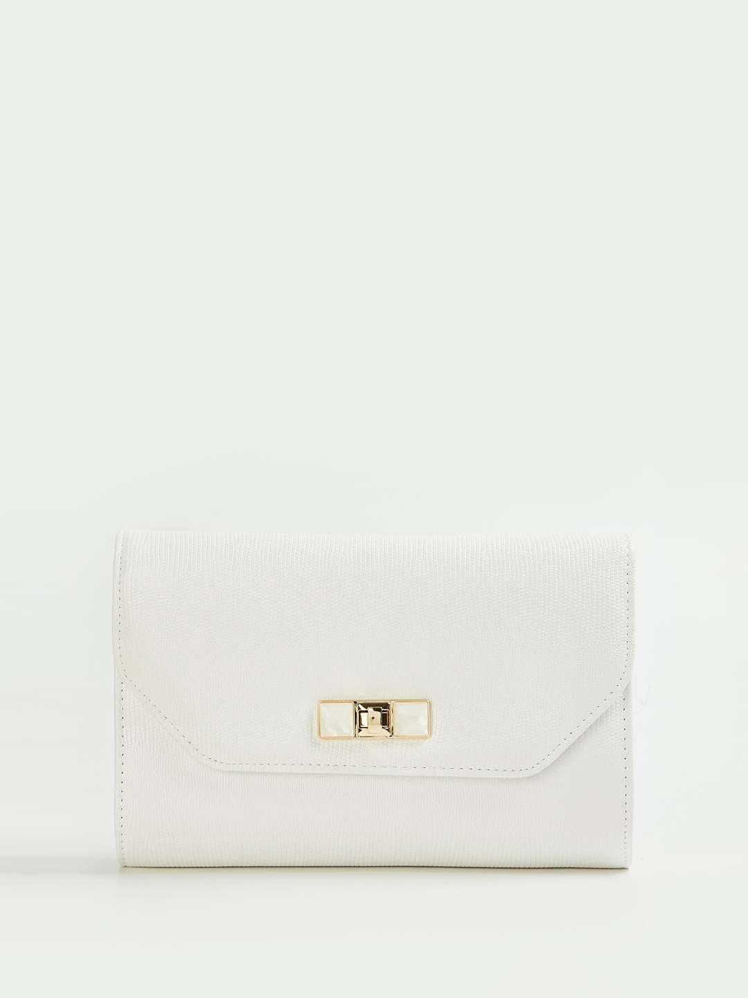 

CODE by Lifestyle Textured Bucket Sling Bag, White