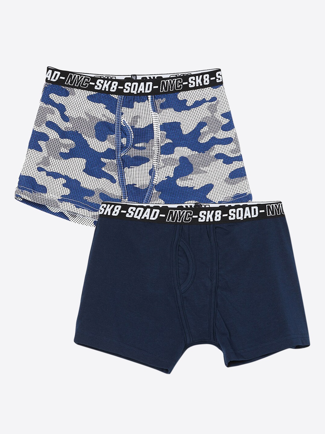 

Fame Forever by Lifestyle Boys Pack of 2 Printed Boxers, Navy blue
