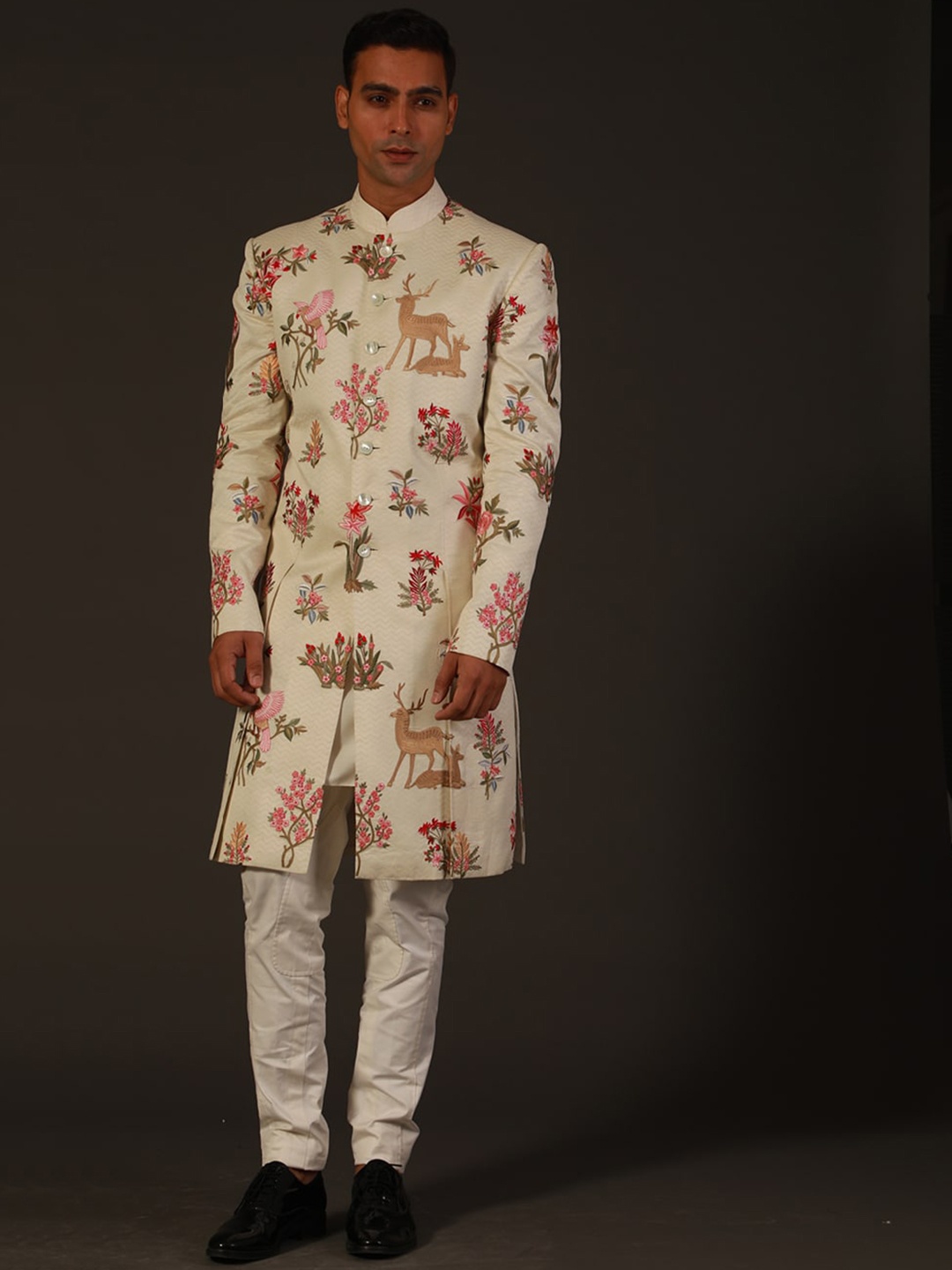 

Rohit Bal Printed Kurta & Churidar, Off white