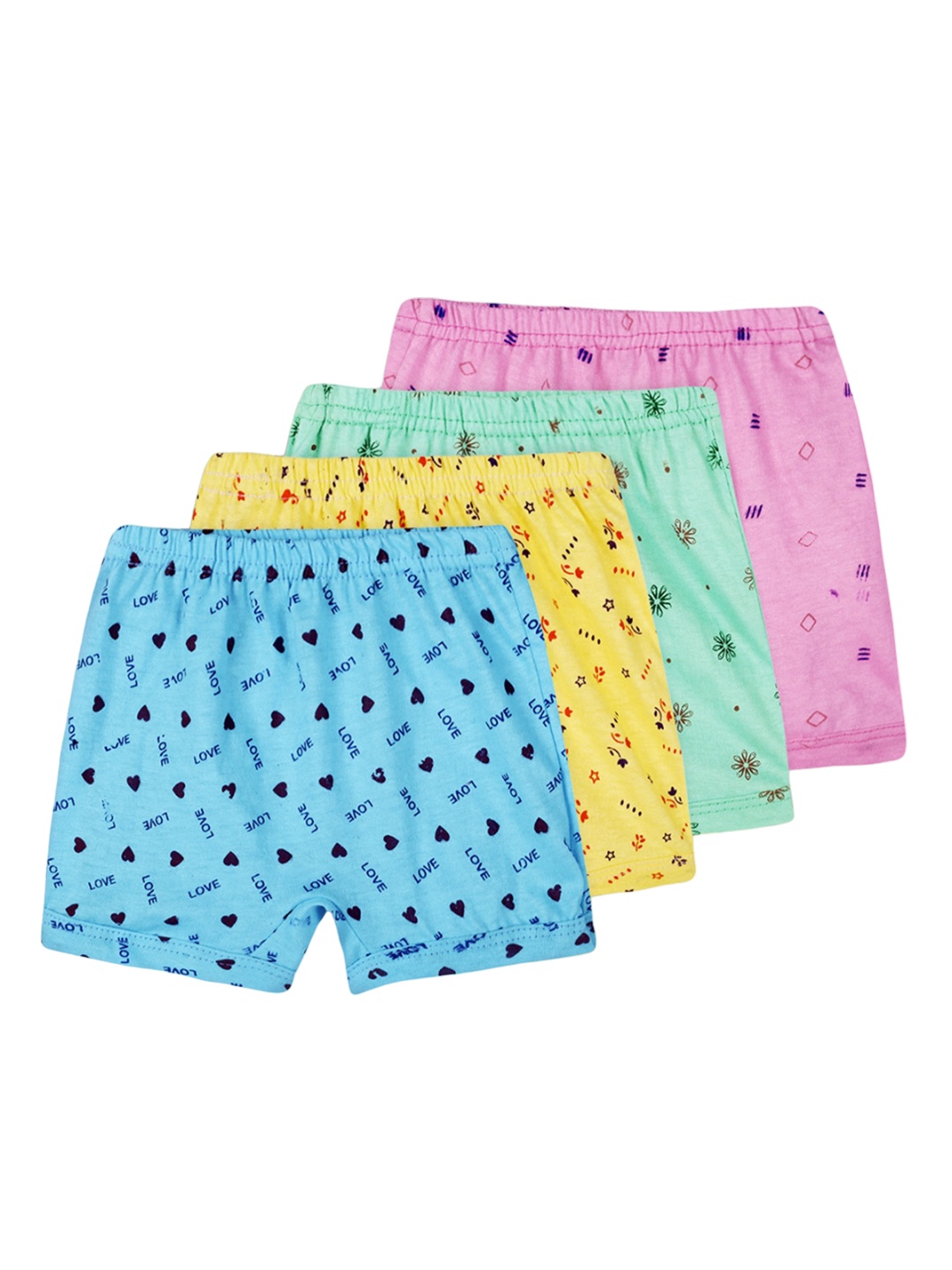 

BAESD Kids Pack of 4 Printed Pure Cotton Basic Briefs, Blue