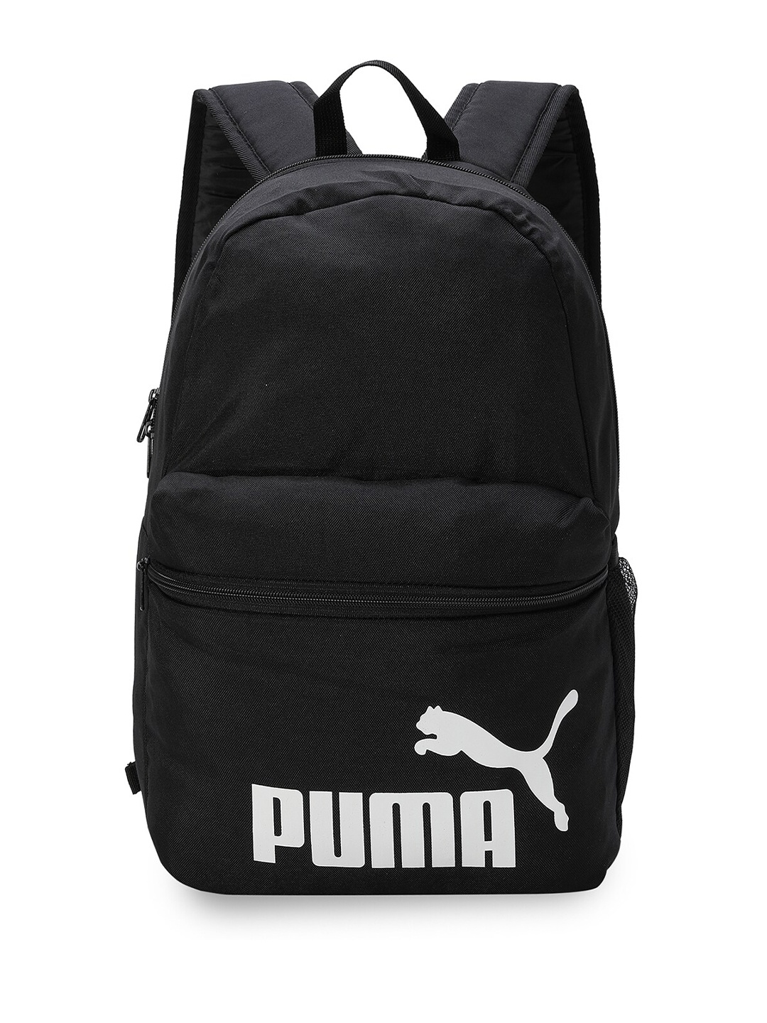 

Puma Unisex Brand Logo Printed Phase Padded Zip-Up Backpacks, Black